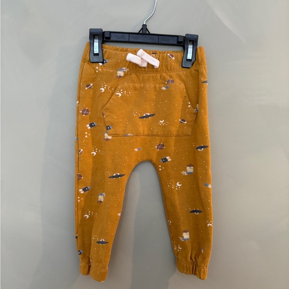 Little Earth Other - Little Earth Mustard Printed Joggers